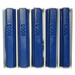 5 bâtons de cire malléable 8 cm bleu saphir RAL 5003 Konig
