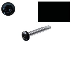 Vis autoperceuses RAL 9005 noir foncé 4,8x32 mm tête cylindrique Torx par 100