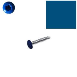 Vis autoperceuses 4,2x16 mm RAL 5010 blue gentiane tête cylindrique Torx par 100