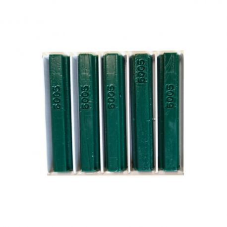 5 bâtons de cire malléable 8 cm vert mousse RAL 6005 Konig