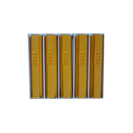5 bâtons de cire malléable 8 cm jaune RAL 1028 Konig