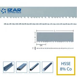 2 lames de scie à ruban HSSE 8% Cobalt métal sur mesure