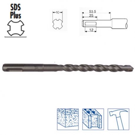 Foret béton SDS Plus diamètre 9 mm pro - Perffixe Tools